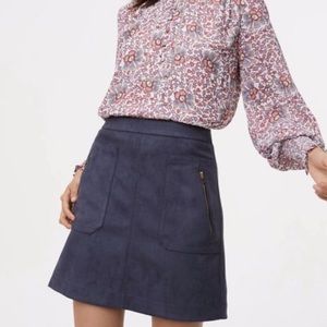 Loft suede skirt